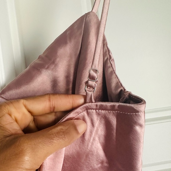 Mink Satin Maxi Dress - Picture 13 of 13